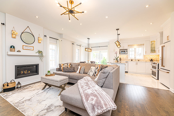 Real estate HDR photography in Toronto living room