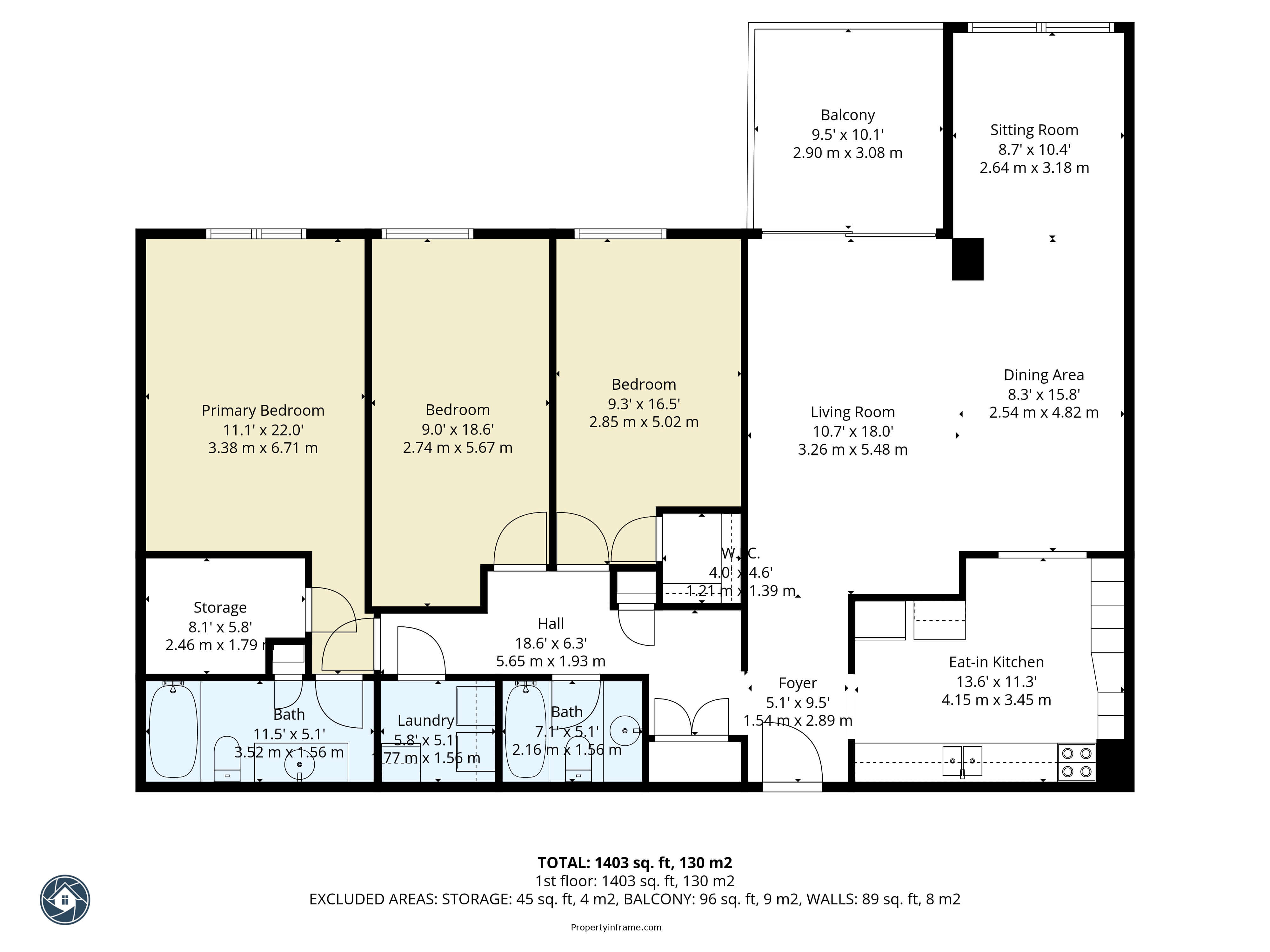 2D floor plan Oshawa Ontario house layout with dimensions, real estate floor plan Oshawa