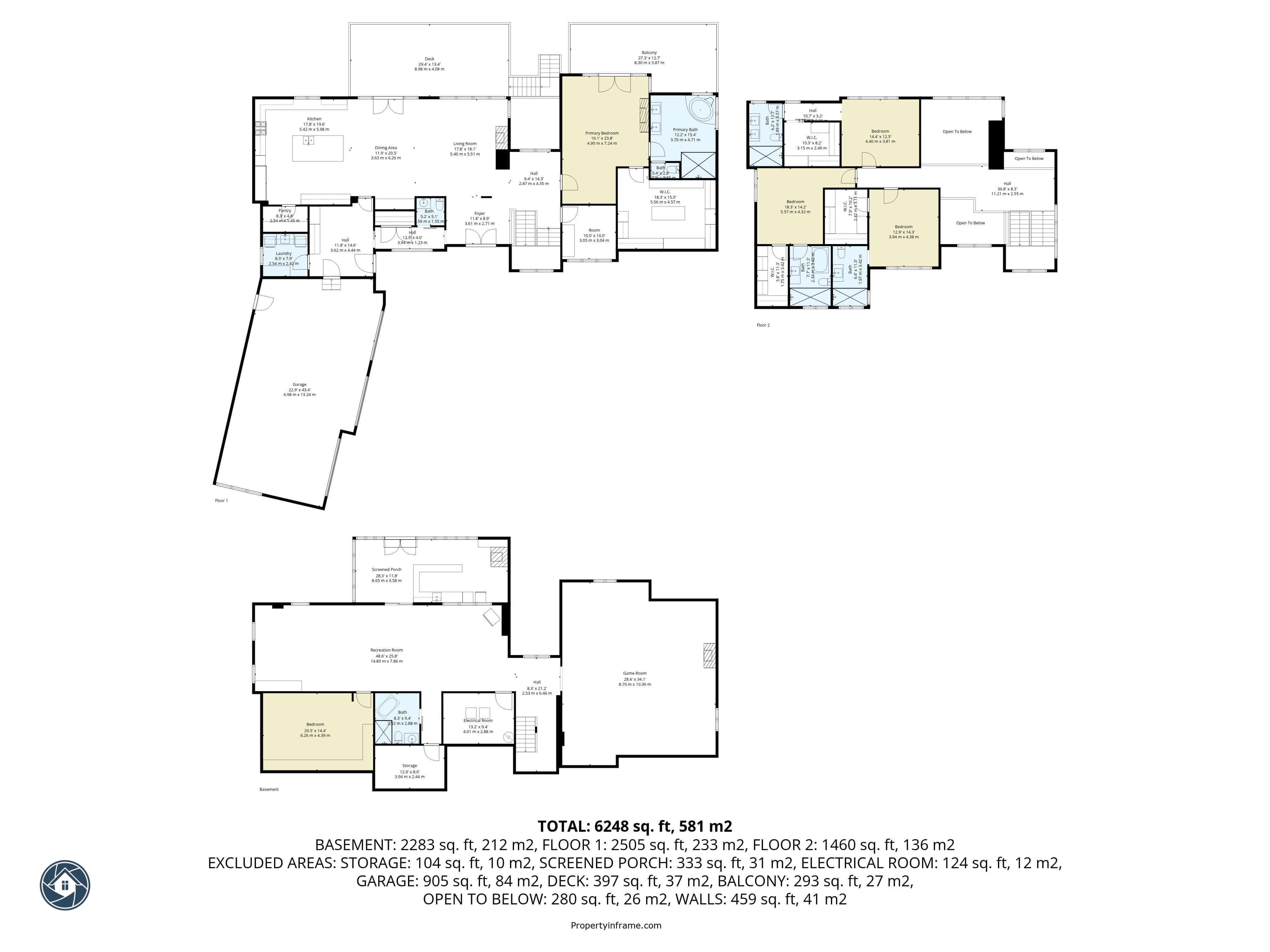 2D floor plan Scarborough Toronto with layout and measurements, real estate floor plan Scarborough